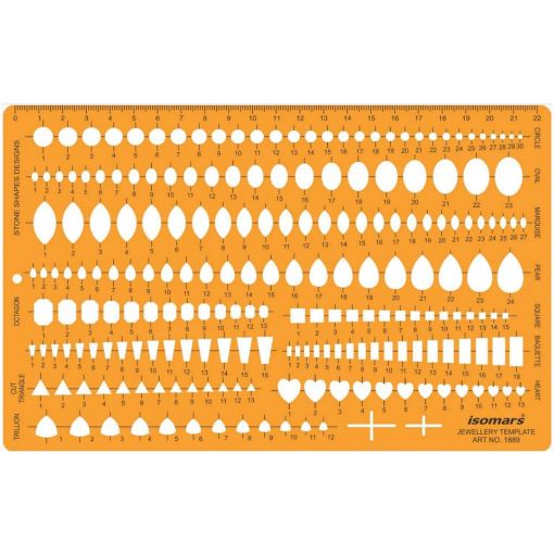 تصویر  شابلون سنگ مخصوص طراحی دستی طلا و جواهر