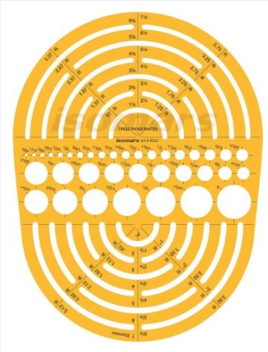 تصویر  شابلون طراحی گردنبند Circle Radius Master