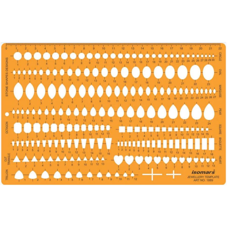 شابلون سنگ مخصوص طراحی دستی طلا و جواهر: ابزاری ضروری برای هنرمندان و طراحان